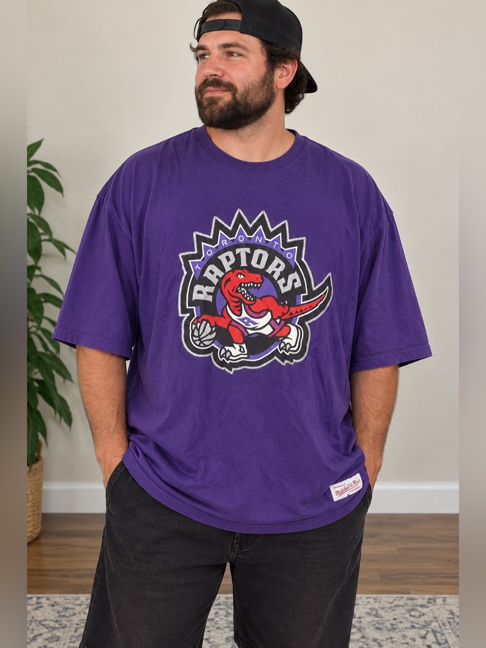 Mitchell & Ness Purple Toronto Raptors Graphic Tee